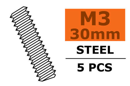 Gewindestange M3X30 Stahl 5x