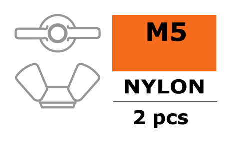 FlÃ¼gelmutter M5 Nylon 2x