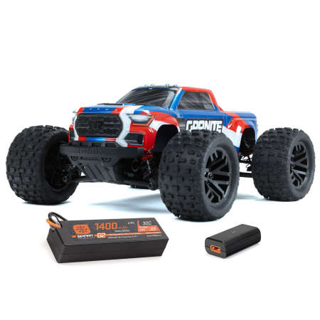 M.TRUCK GRANITE GROM 1:18 4WD EP RTR MEGA 380 Brushed - BLUE With Battery & Charger